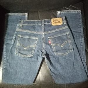 "LEVI'S" 511 Women's Stretchy Distressed Denim Mid Rise Skinny Blue Jeans